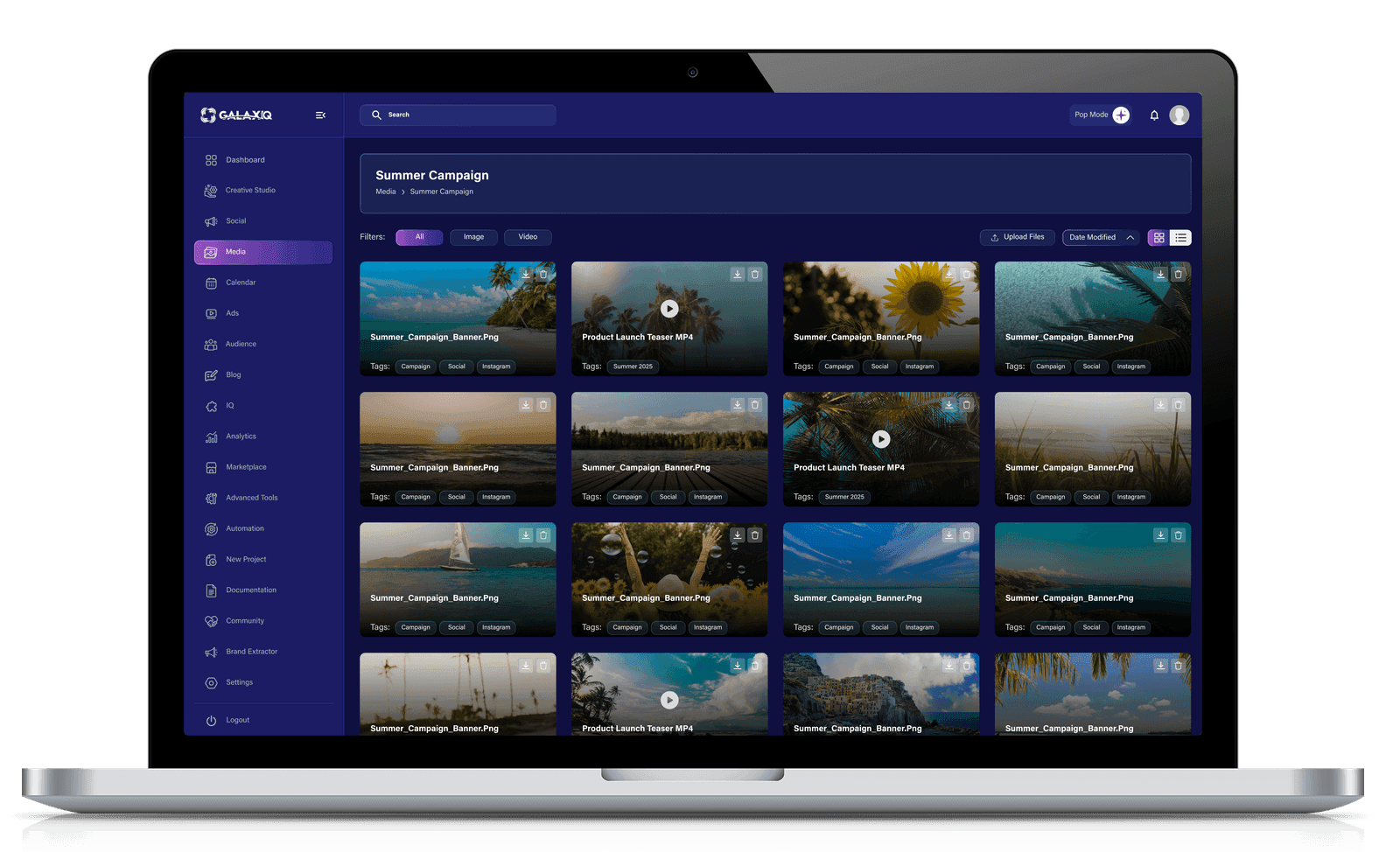 Feature screen content