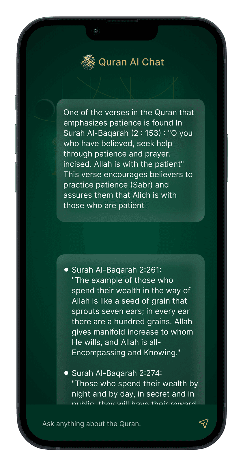 Feature screen content